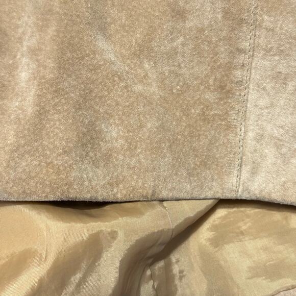 Croft & Barrow Tan Suede Blazer Jacket XL Classic Fall Academia Preppy - Picture 10 of 11